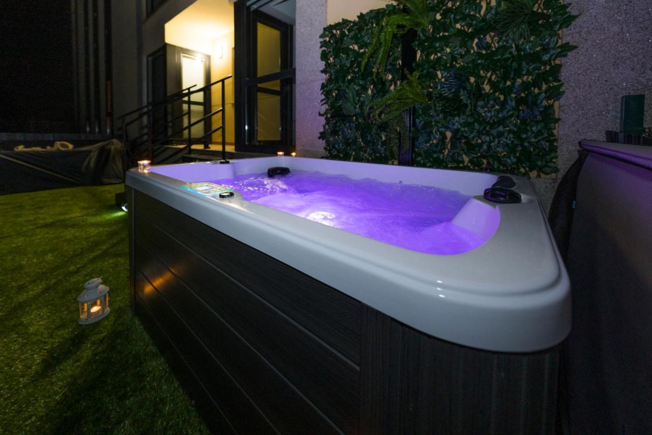Garden Fisterra - Jacuzzi, Jardin Privado Y Vista Marアパートメント エクステリア 写真