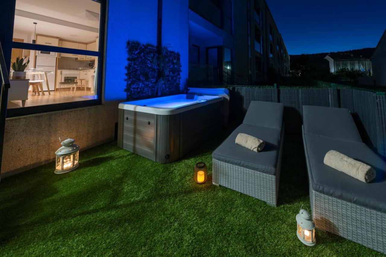 Garden Fisterra - Jacuzzi, Jardin Privado Y Vista Marアパートメント エクステリア 写真